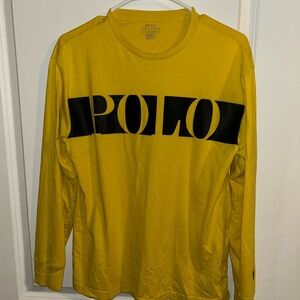 Ralph Lauren Yellow and Black Long Sleeve Tee